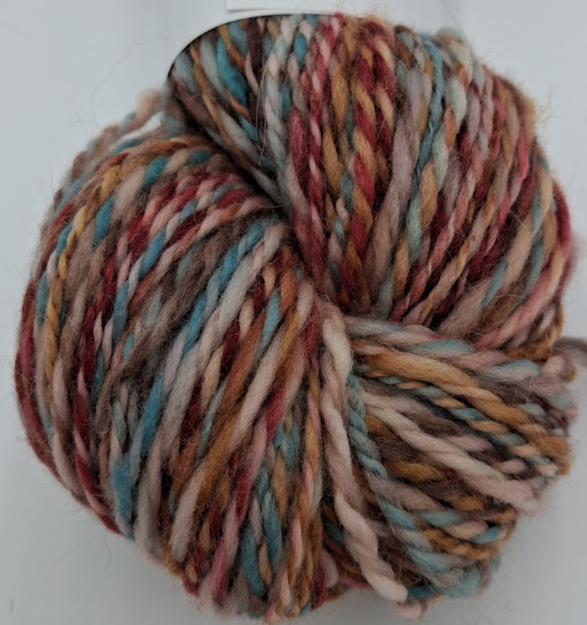 Maasal | Handspun Worsted Yarn | 100% Superwash Wool | Cranberry, Gold & More