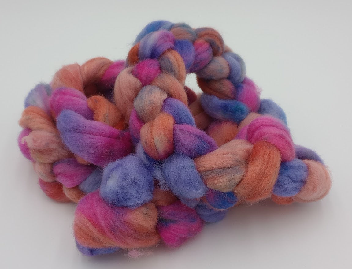 Tulips — Indie Dyed Shetland Roving Braid