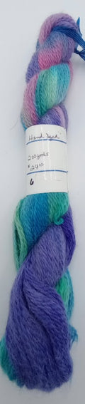 Joy of Llamas #6 — Hand-Dyed Sport Weight Yarn | 80% Llama, 20% Merino
