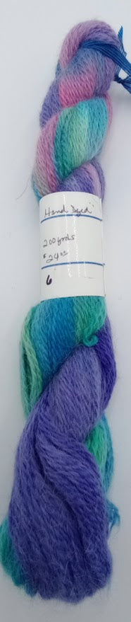 Joy of Llamas #6 — Hand-Dyed Sport Weight Yarn | 80% Llama, 20% Merino