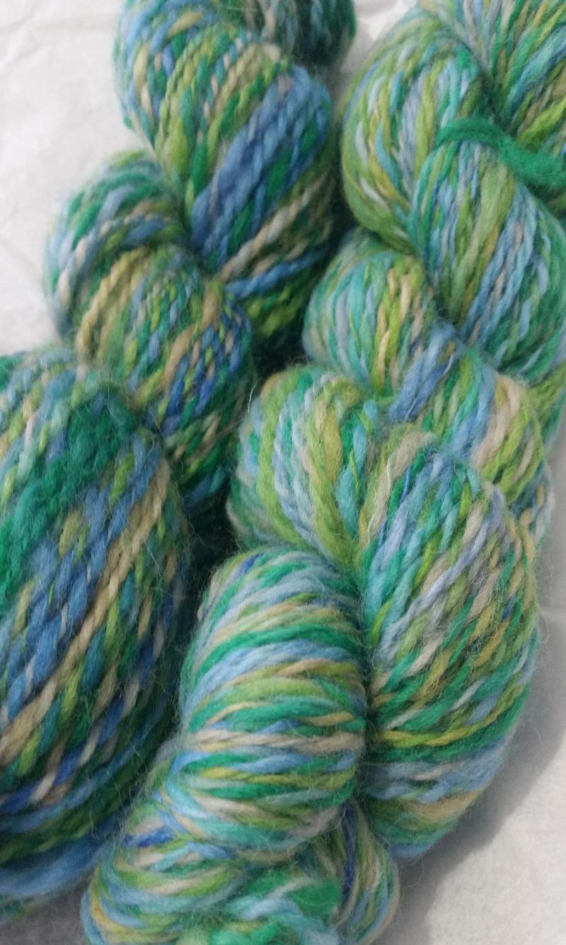 Monet | Handspun Worsted Yarn | Hand-Dyed Corriedale Cross