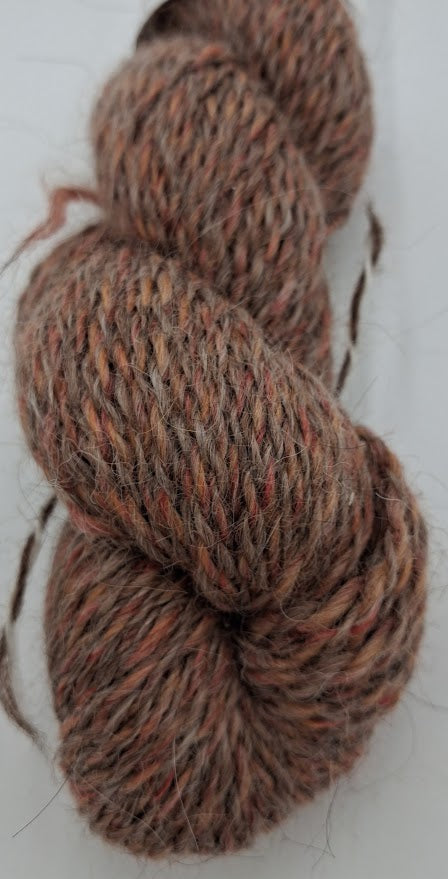 Authentic – 85% Llama, 15% Merino DK Weight Yarn – Butterscotch & Bronze – Fehrenbach Fibers