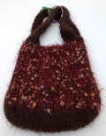 Hand Crocheted & Felted Llama Handbag by The Joy of Llamas – Brown, Rust & Gold