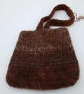 Hand Crocheted & Felted Llama Shoulder Bag by The Joy of Llamas – Gray, Blue & Mahogany