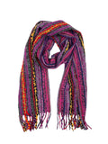 Shupaca Fringe Alpaca Scarf — Bouclé Berry