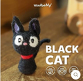 Woolbuddy Black Cat Felting Kit
