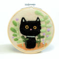 Woolbuddy Mystic Garden Whiskers — Needle Felting Painting Kit