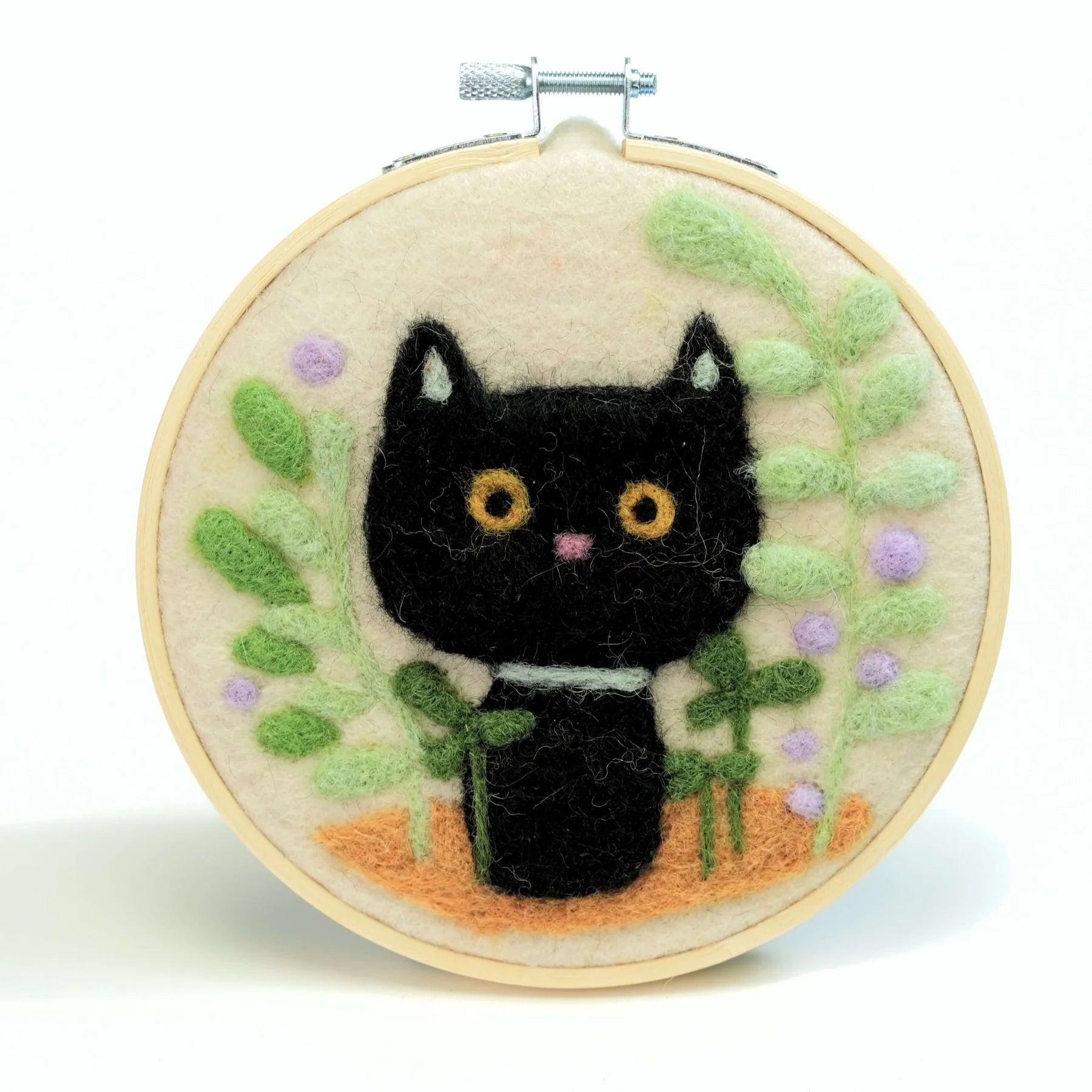 Woolbuddy Mystic Garden Whiskers — Needle Felting Painting Kit