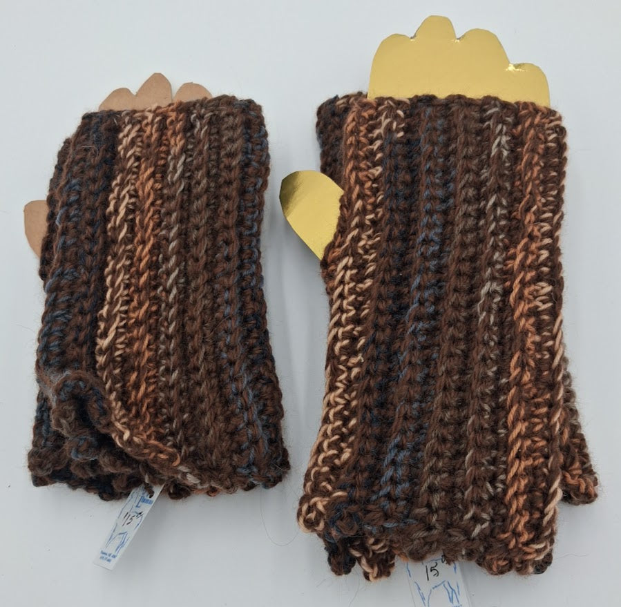 Hand Crocheted Fingerless Gloves — Llama & Merino Blend | The Joy of Llamas