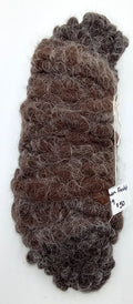 Brown Frosted — 100% Llama Rug Yarn | Dark Chocolate