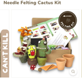 Woolbuddy Monster Cactus Needle Felting Kit