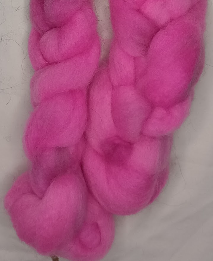 Candy Kisses — Indie Dyed Falkland Roving Braid