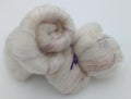 Confetti Cakes Batt – White Merino & Silk with Sari Silk Pops of Color