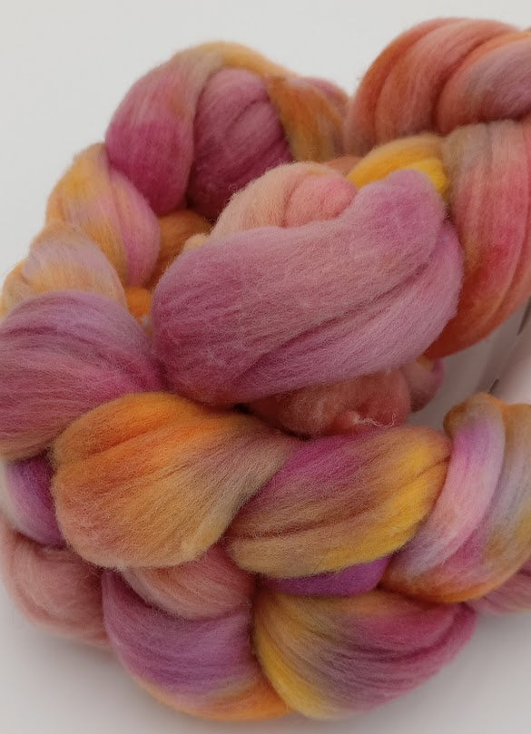 Coreopsis — Indie Dyed Rambouillet Roving Braid