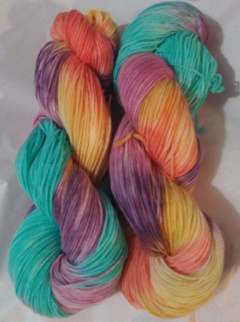 Don't Let the Sun Go Down on Me 80% SW Merino 20% Nylon Sock Yarn