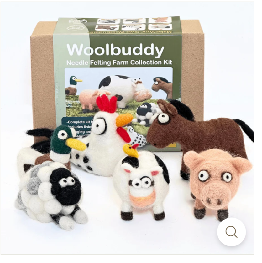 Woolbuddy Farm Animal Needle Felting Kit