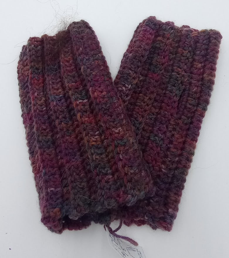 Hand Crocheted Fingerless Gloves — 100% Merino | The Joy of Llamas