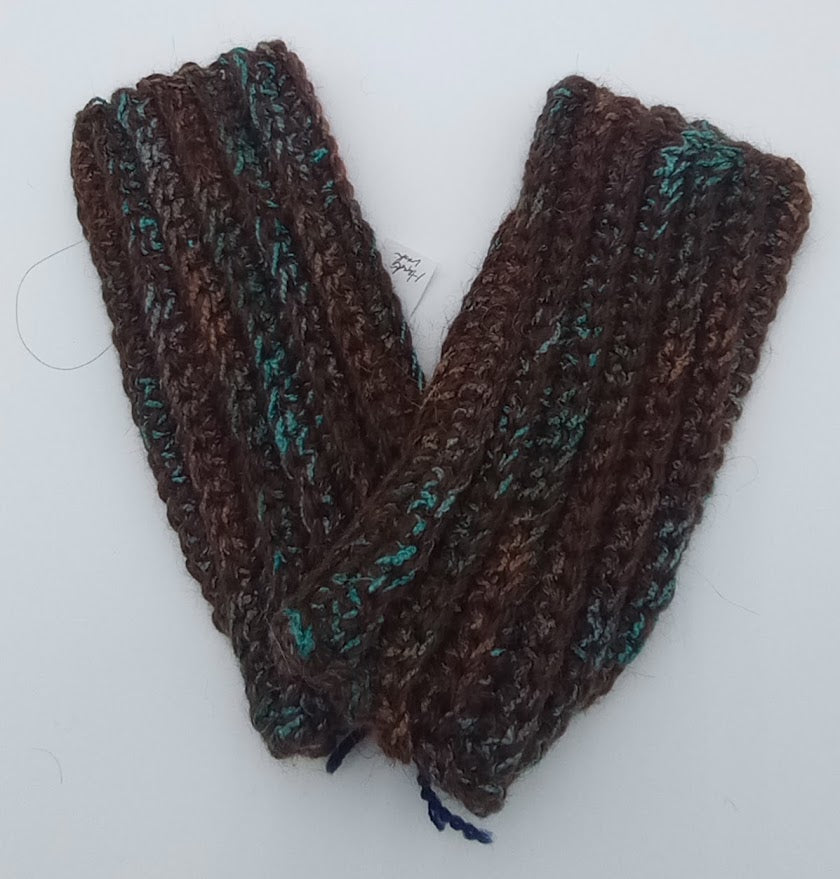 Hand Crocheted Fingerless Gloves — Llama & Acrylic Blend | The Joy of Llamas