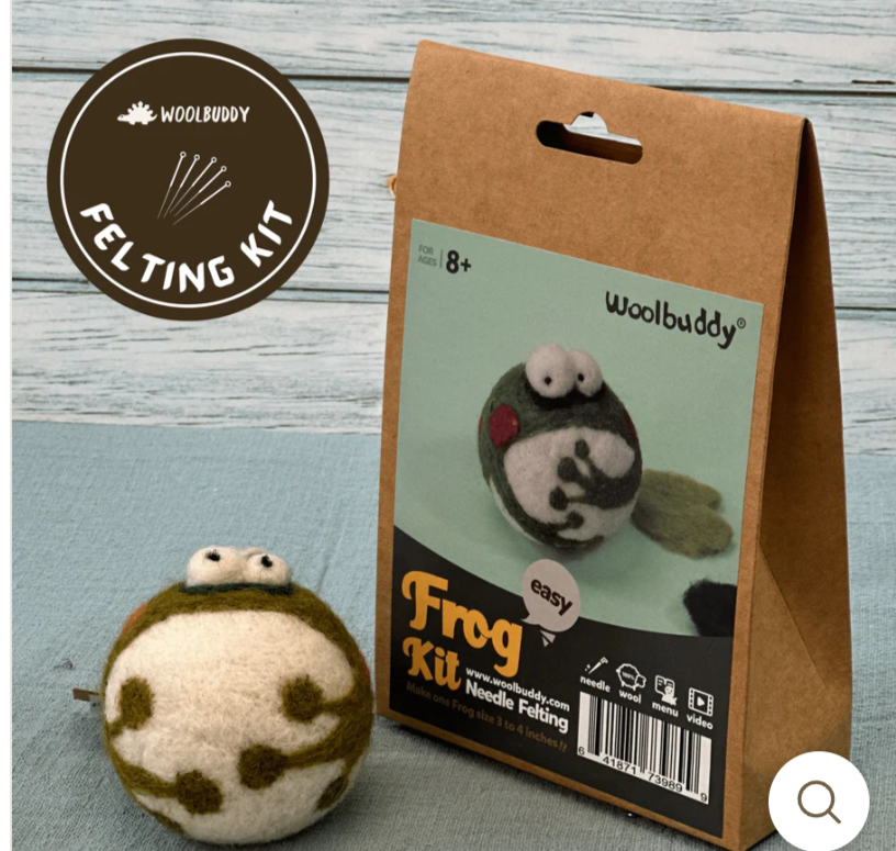 Woolbuddy Frog Felting Kit