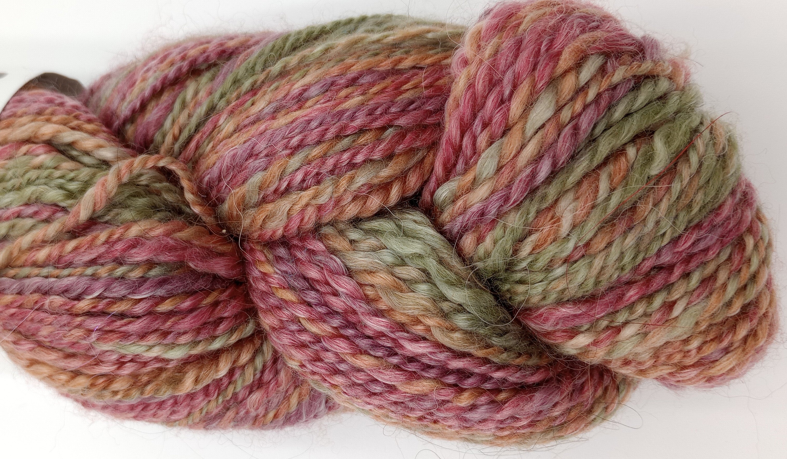 Grapevine | Handspun Worsted Yarn | 50% Merino & 50% Tencel
