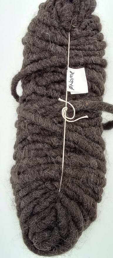 Gray & Black Llama Rug Yarn | Farm-Raised | Natural Tones