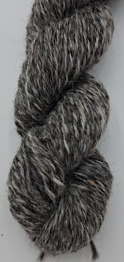 Gray Tweed — 67% Llama 33% Alpaca Sport Weight Yarn