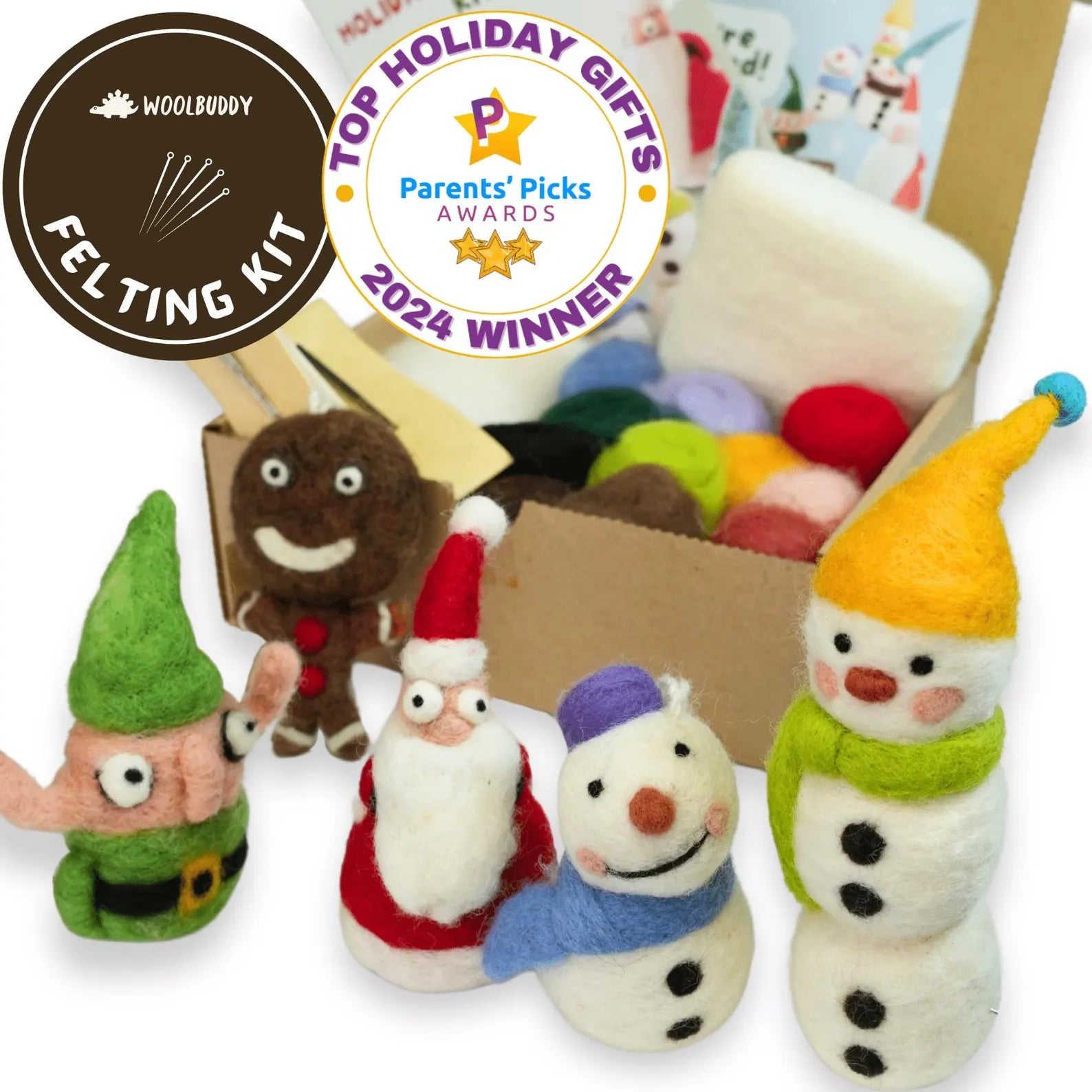 Woolbuddy Holiday Needle Felting Kit