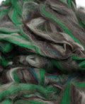 Stella's Hope 70% Suri Alpaca 20% Merino 10% Bamboo Roving - Teal & Green