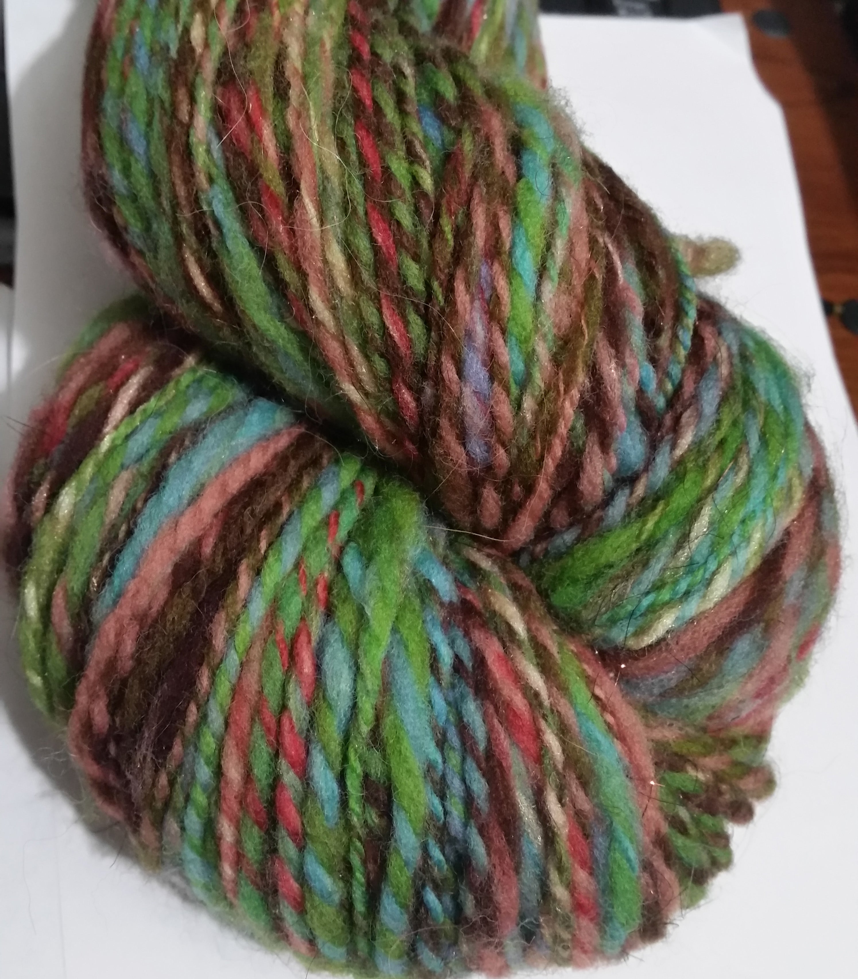Jump for Joy | Handspun Worsted Yarn | Merino with Angelina & Starbright Sparkle