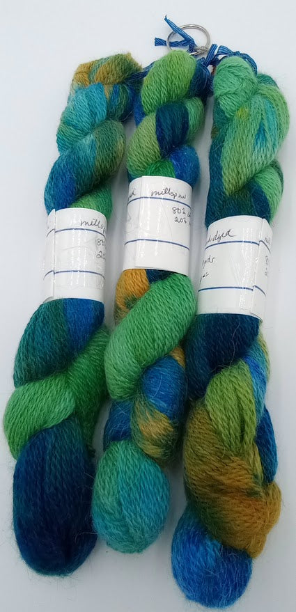 Joy of Llamas #20 — Hand-Dyed Sport Weight Yarn | 80% Llama, 20% Merino