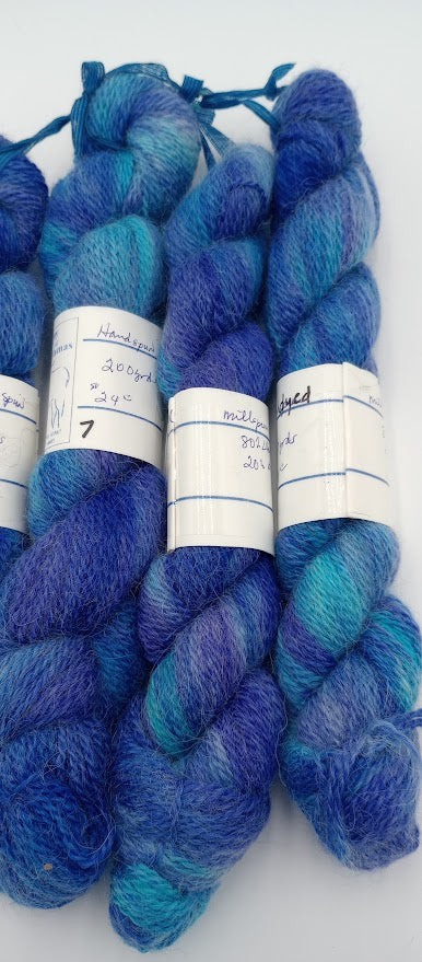 Joy of Llamas #7 — Hand-Dyed Sport Weight Yarn | 80% Llama, 20% Merino