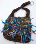 Hand Crocheted & Felted Llama Bag by The Joy of Llamas – Rainbow & Ribbon Detail