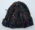 Hand Crocheted Hat — Dark Brown Llama & Striped Acrylic | The Joy of Llamas
