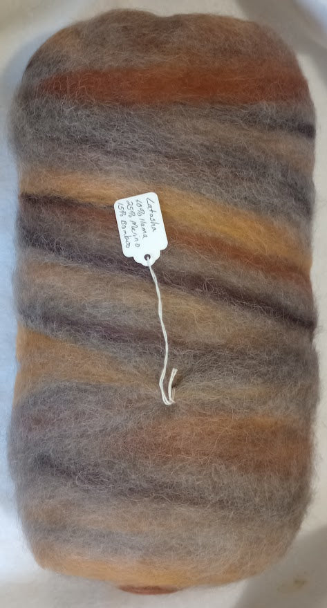 LaTasha Fall - Dehaired Llama Merino Bamboo Roving