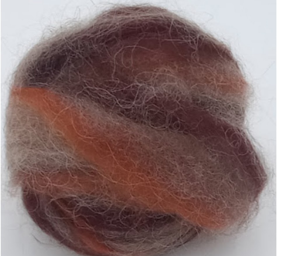 LaTasha Fall - Dehaired Llama Merino Bamboo Roving