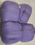 Lavender Fields Batt – Soft Merino with Sari Silk & Angelina Sparkle