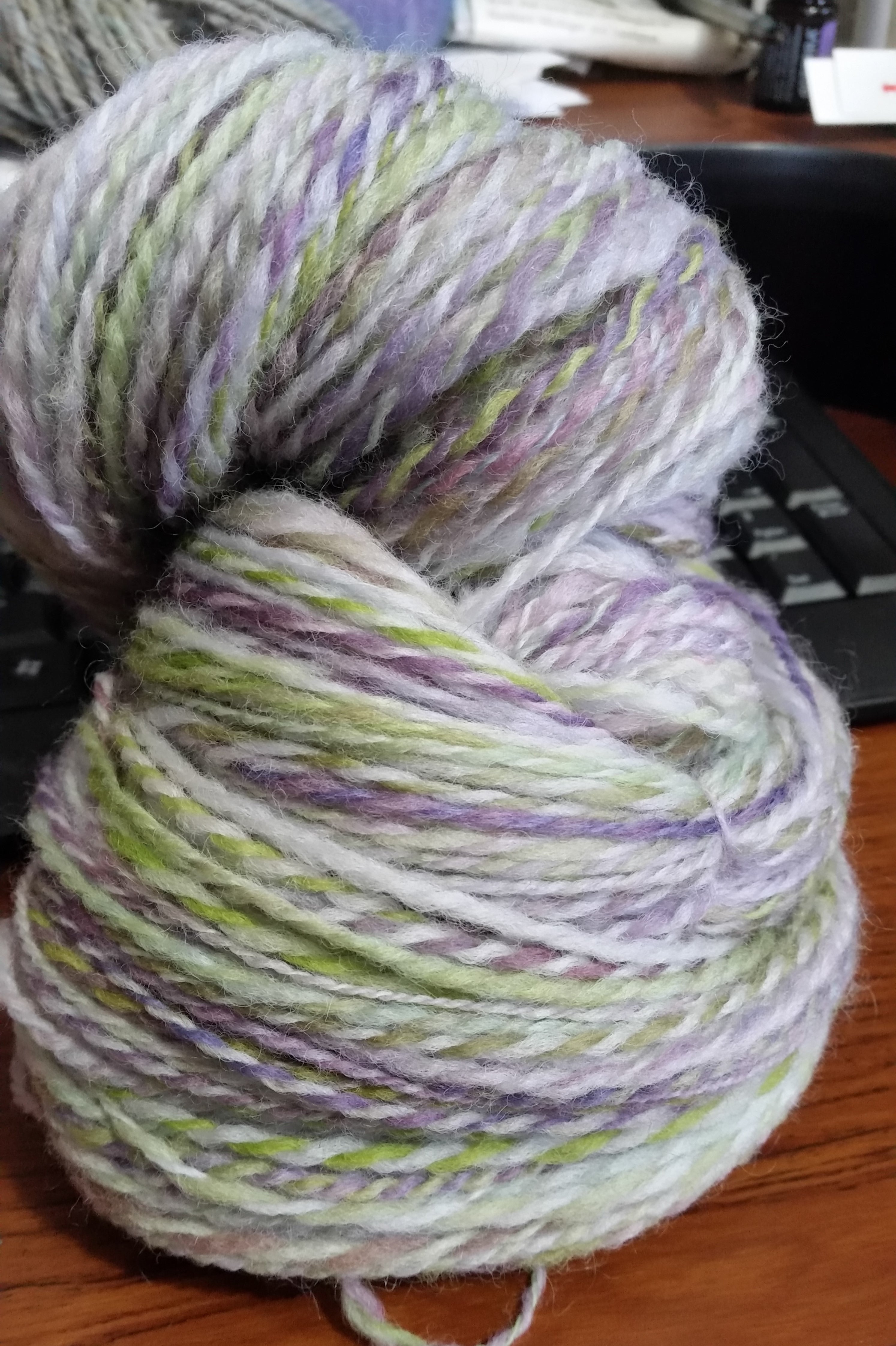 Lily of the Valley | Handspun Sport Yarn | Kettle-Dyed Punta Wool