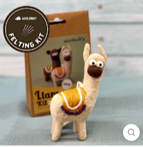 Woolbuddy Llama Felting Kit with Packs