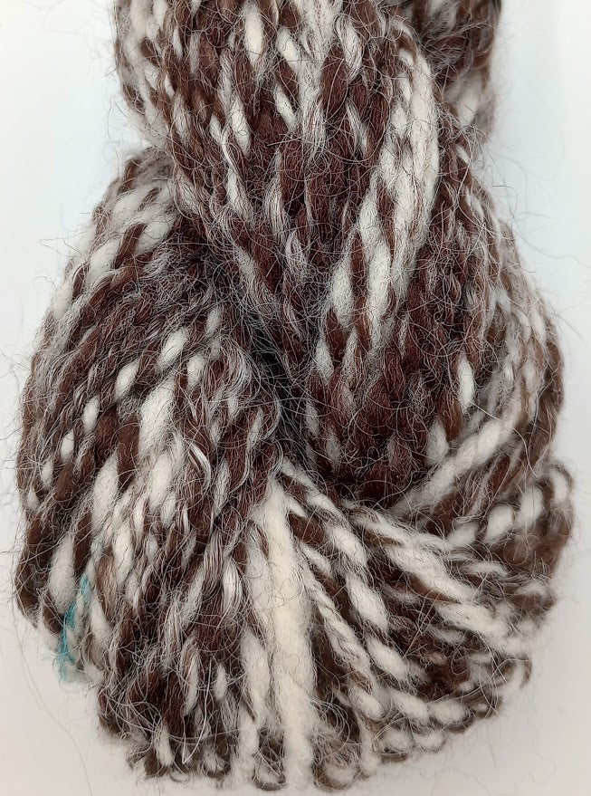 Mocha — Handspun Columbian Rambouillet Corriedale Worsted Yarn