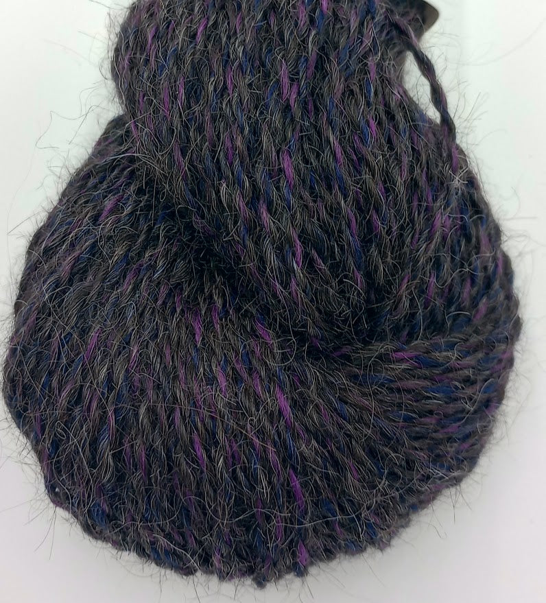 Nicky Blue/Purple — 75% Llama 25% Merino Worsted Weight Yarn