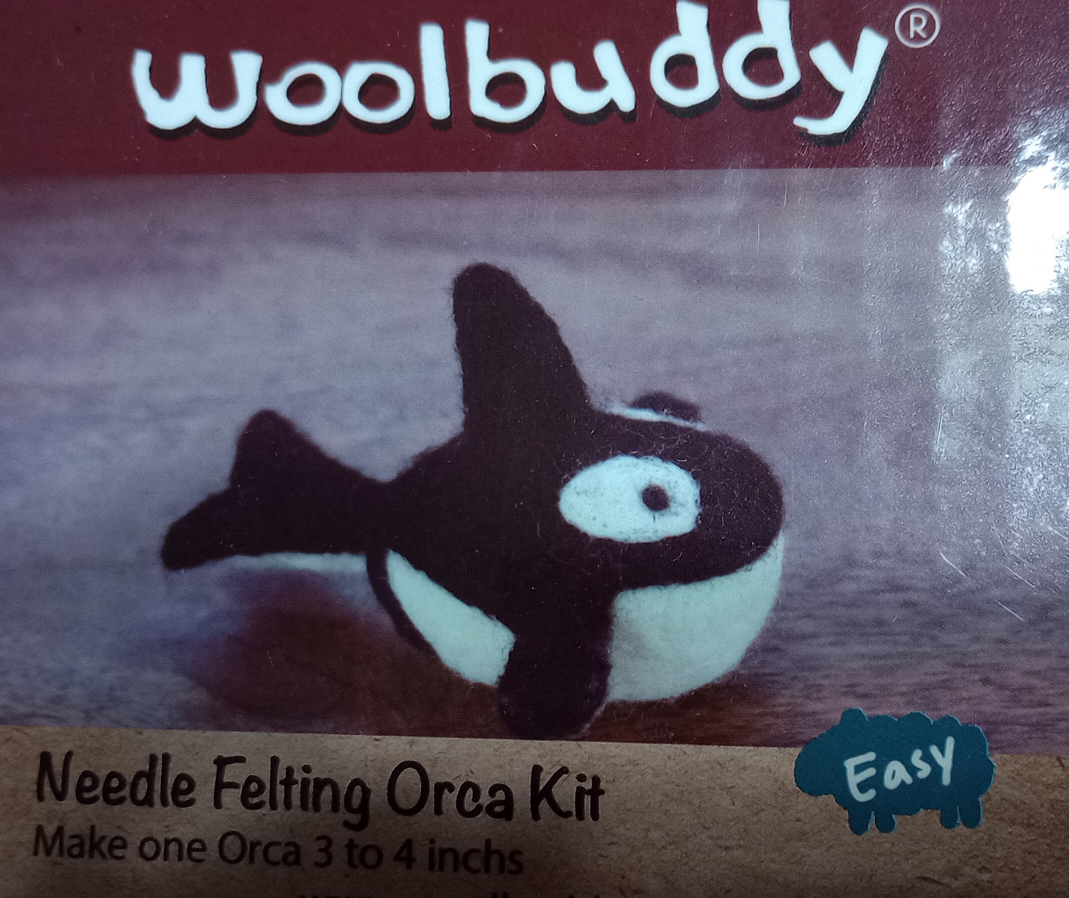 Woolbuddy Orca Felting Kit