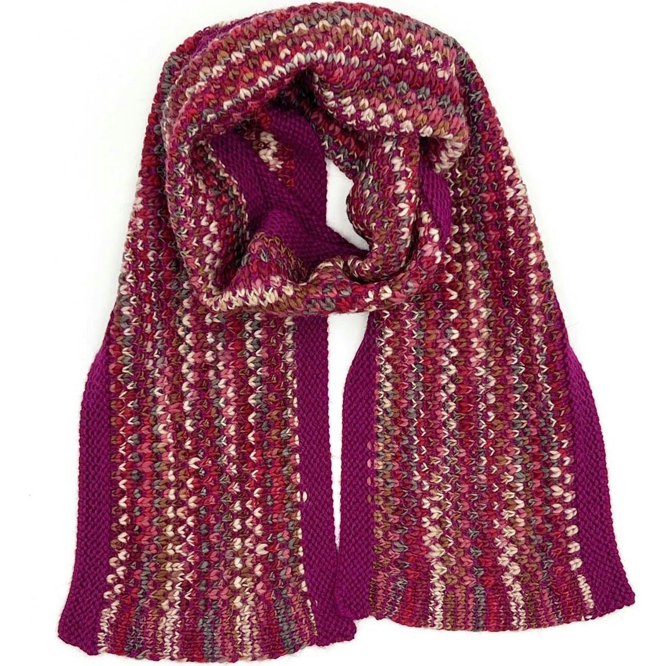 Kids Pink Punch Alpaca Scarf by Shupaca