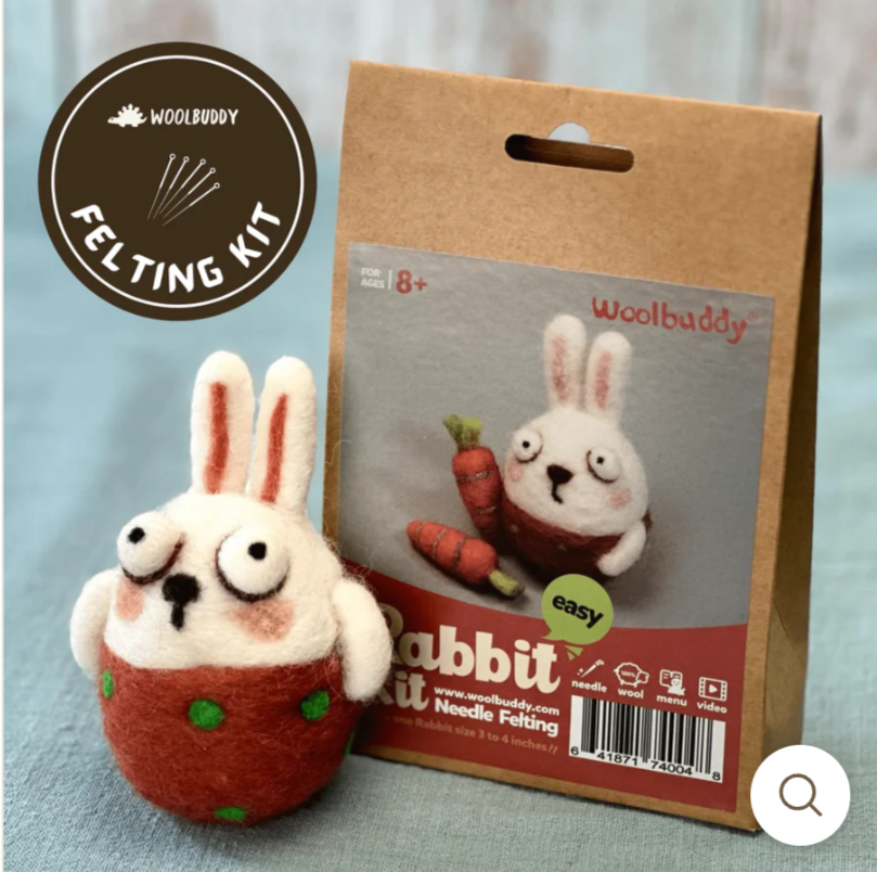 Woolbuddy Rabbit Felting Kit