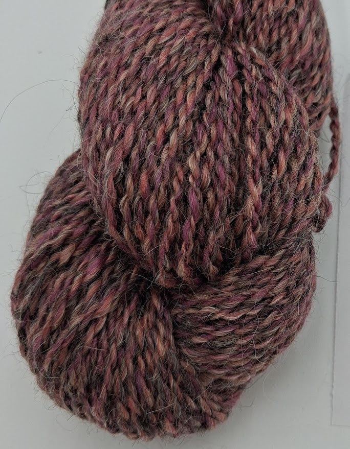 Ruby Indy/Pearl — 70% Llama 30% Merino Worsted Weight Yarn
