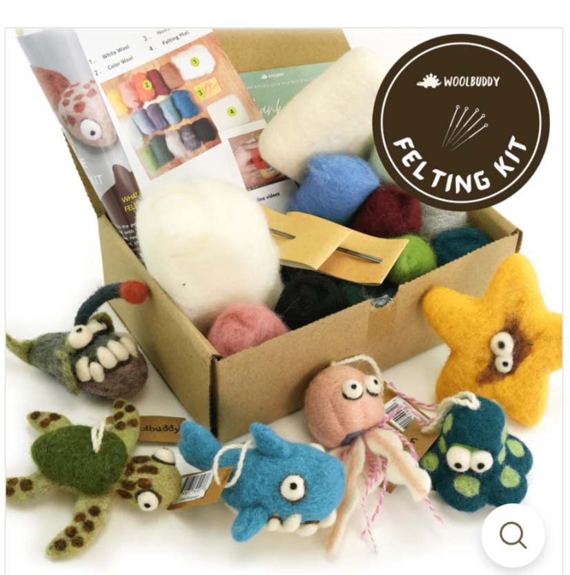 Woolbuddy Sea Life Needle Felting Kit