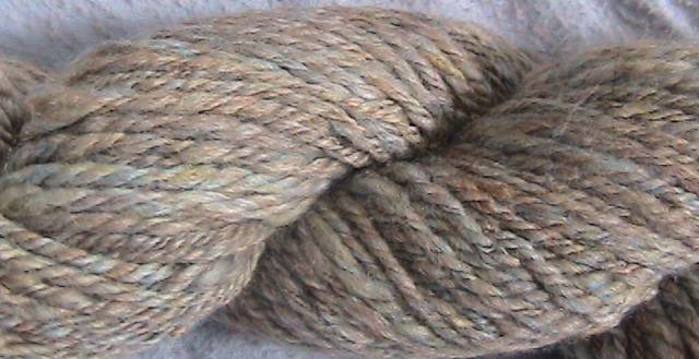 Sea Mist – Handspun Tussah Silk Merino Worsted Yarn