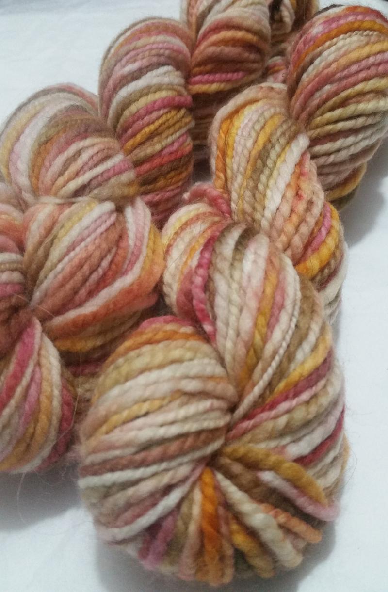 Spice | Handspun Chunky Yarn | Hand-Dyed Merino Wool