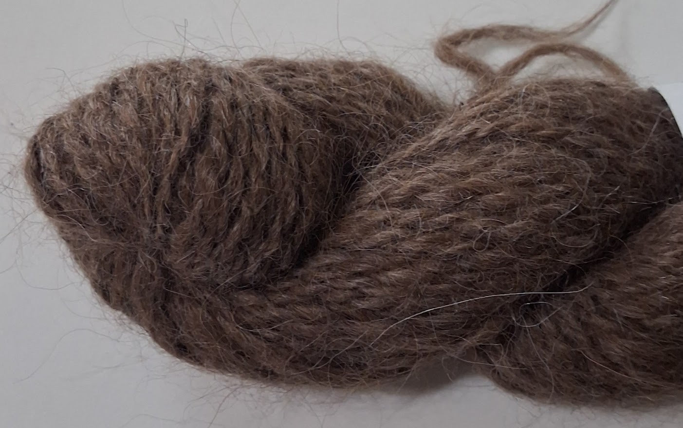 Stone Ginger — Hand-Spun 100% Llama Aran Yarn