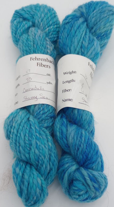 Stormy Sea — Handspun 100% Corriedale Bulky Yarn | Fehrenbach Fibers