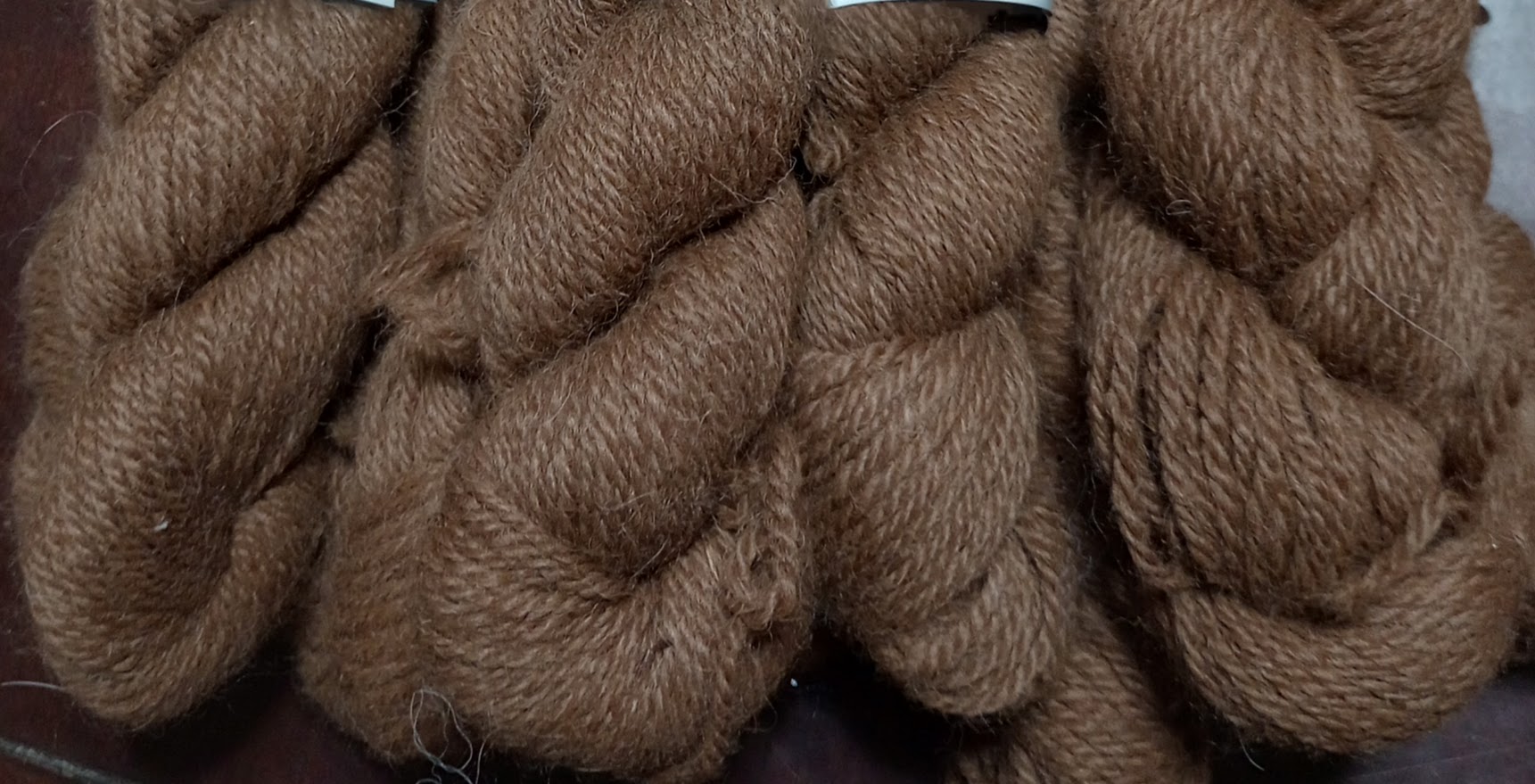 Cinnamon Twist Dark — 100% Llama 3-Ply Worsted Yarn | Fehrenbach Fibers
